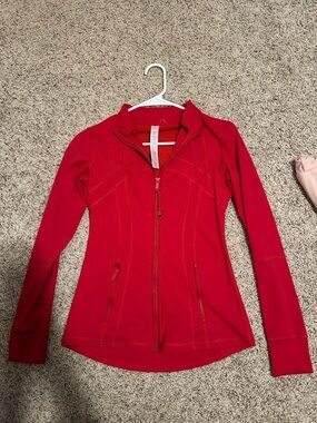 lululemon athletica Slim Red Athletic Jacket